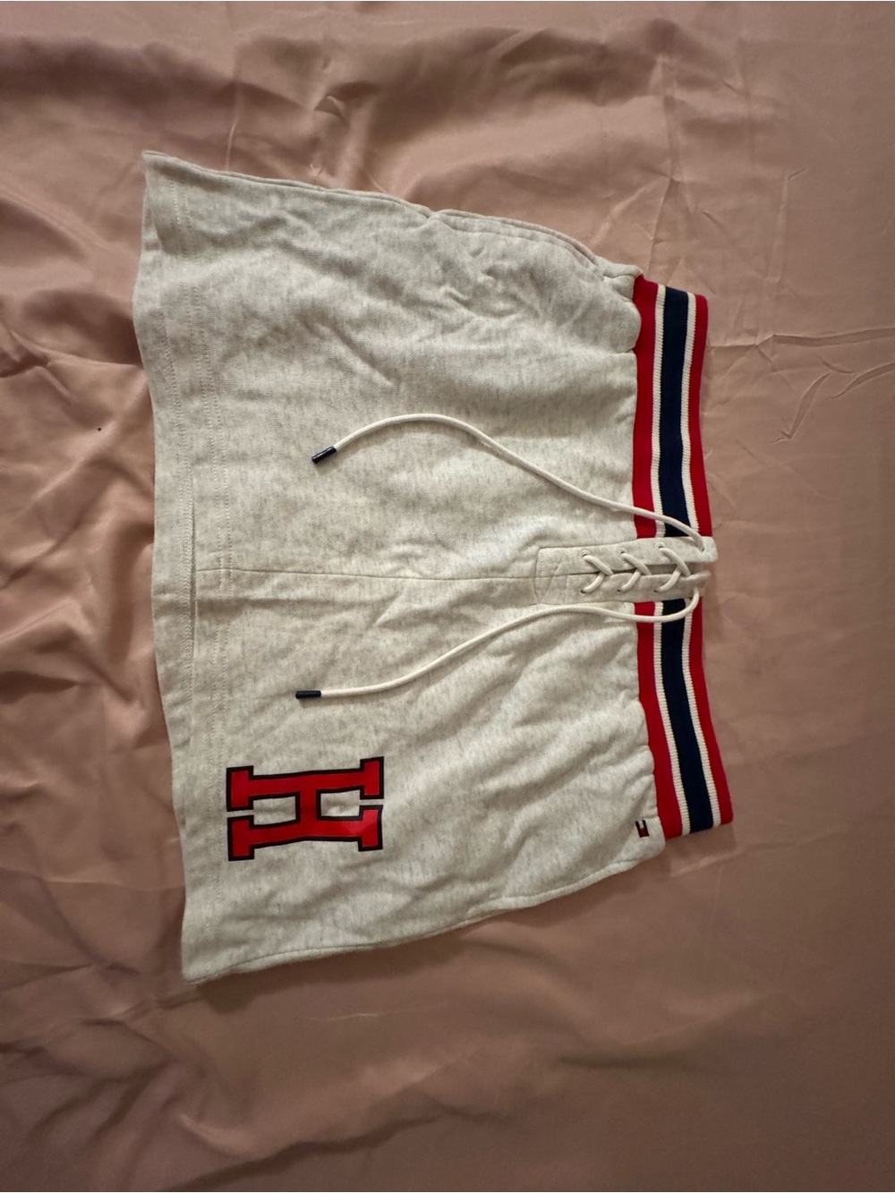 Tommy Hilfiger Cream Athletic SKIRT with Red, Navy & White Trim